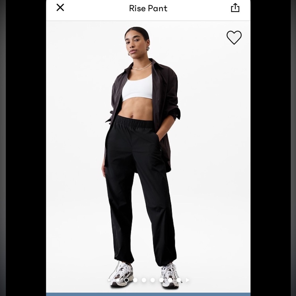 ATHLETA RISE PANTS LARGE PETITE BLACK NEVER WARN WASH ONCE